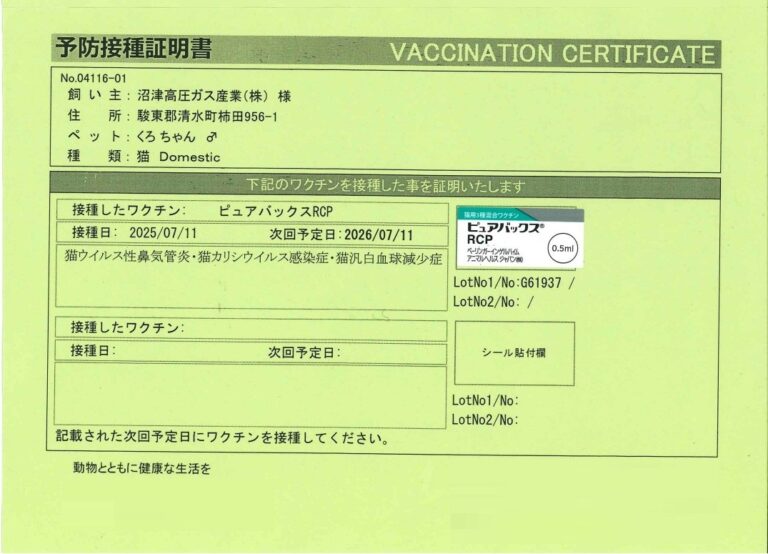 愛情一滴ワクチン接種 byクロ💉😹