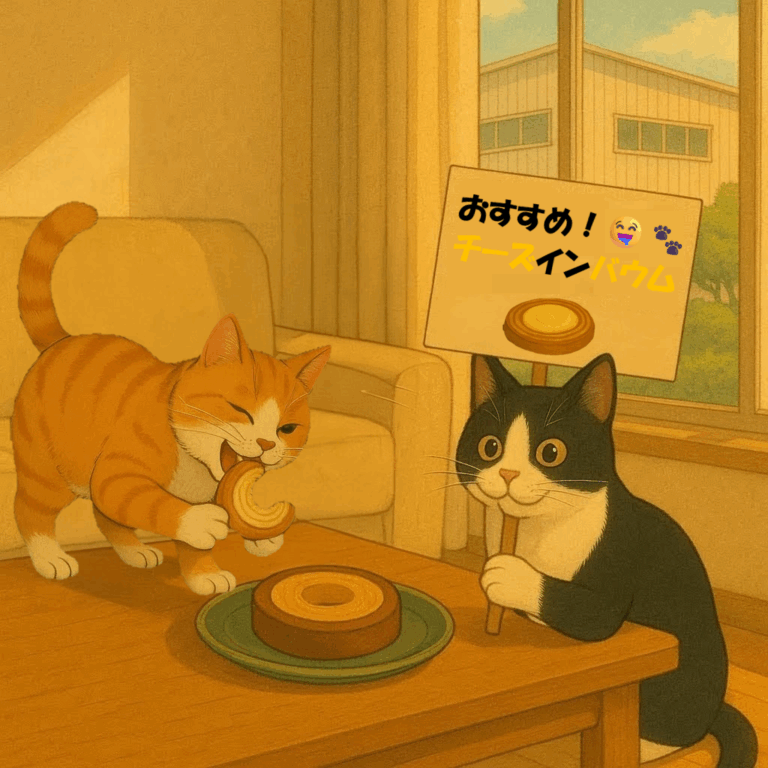 嬉しいバームクーヘン🫖☕
