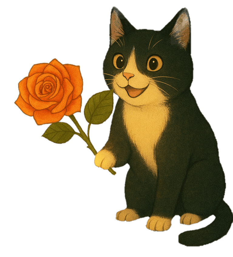 秋の薔薇とキンカン🌹🍊