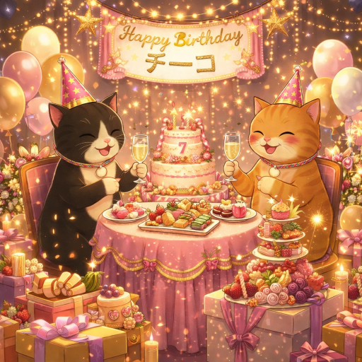 🎊HappyBirthday🎉　チーコ9歳🐁🎁